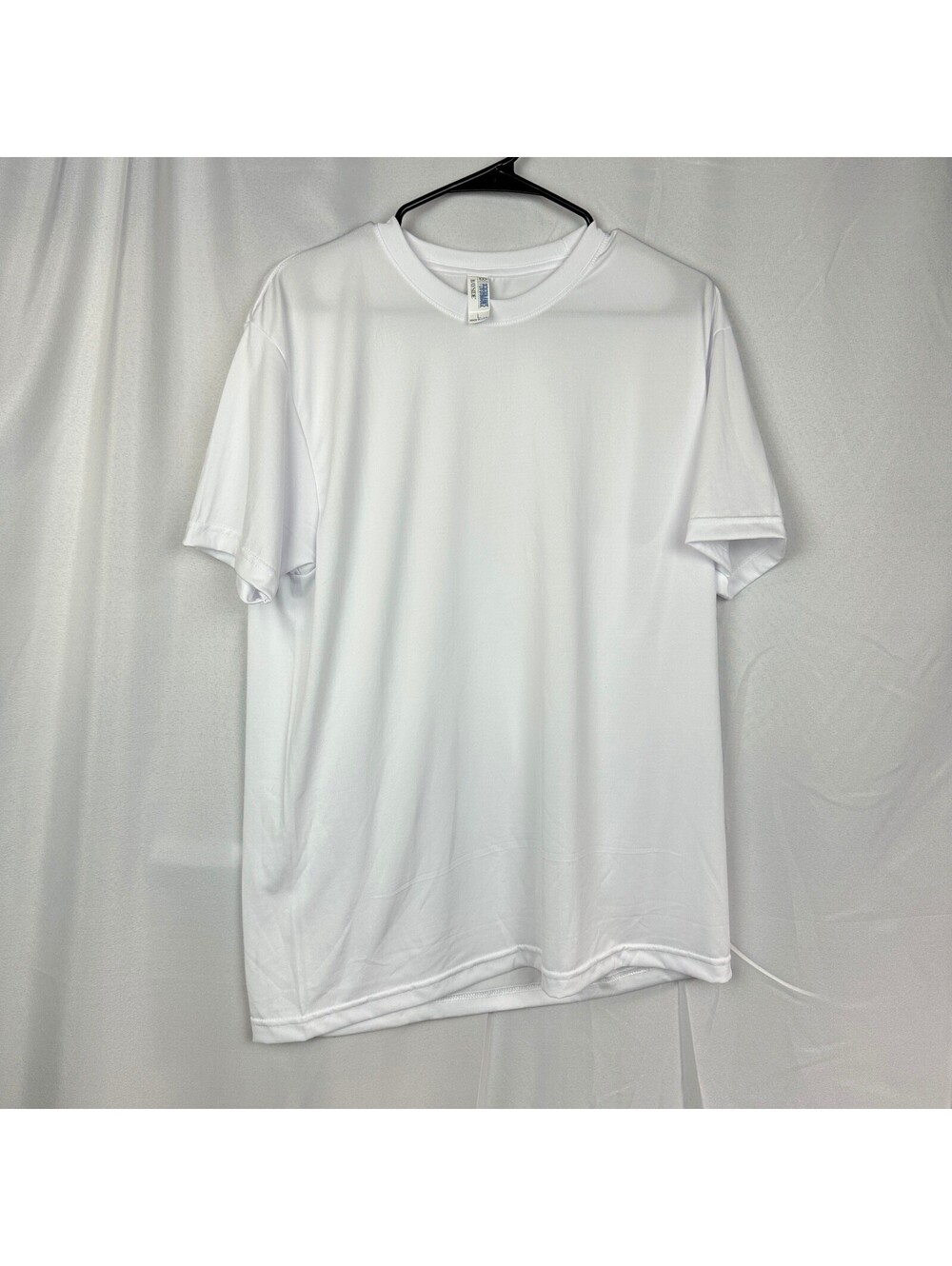 Bayside USA Performance Men's T-Shirt Large White Moisture